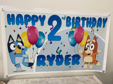 Bluey birthday banner/backdrop