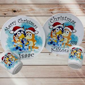 Christmas Plate and Cup Set -