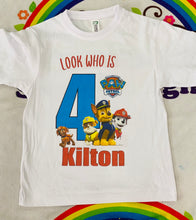 Paw patrol birthday top
