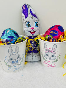 Easter buckets personalised