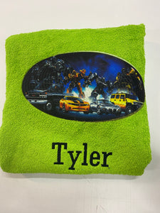 Transformers Personalised towel
