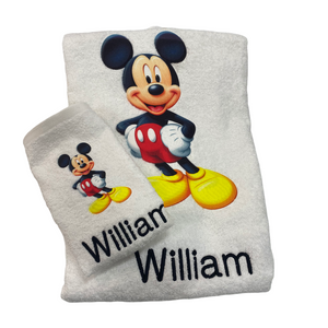 Mickey Personalised Towel/Set