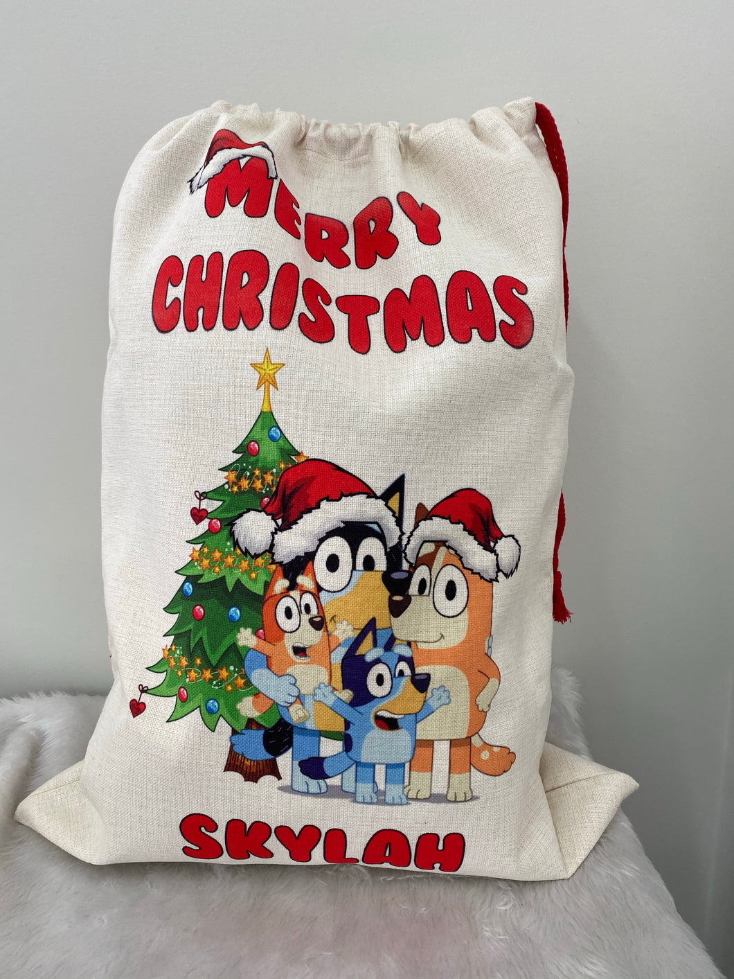 Bluey Santa sack