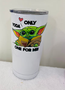 Yoda tumbler mug