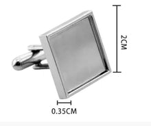 Square Cufflinks x 2 with gift box