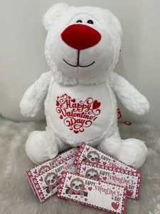 Valentine’s Day bear and chocolates