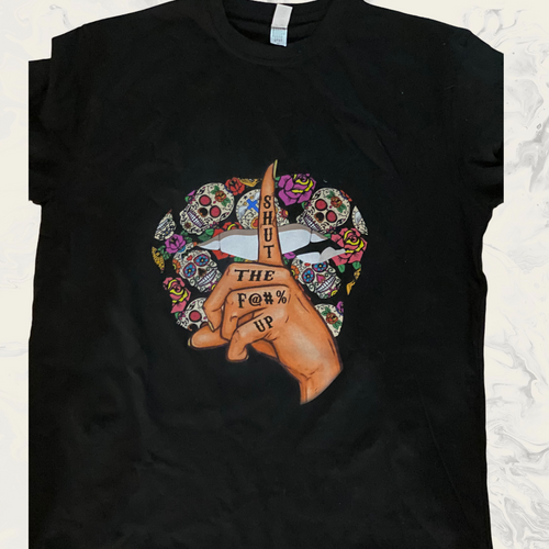 Shut the f@$@ up lips tshirt