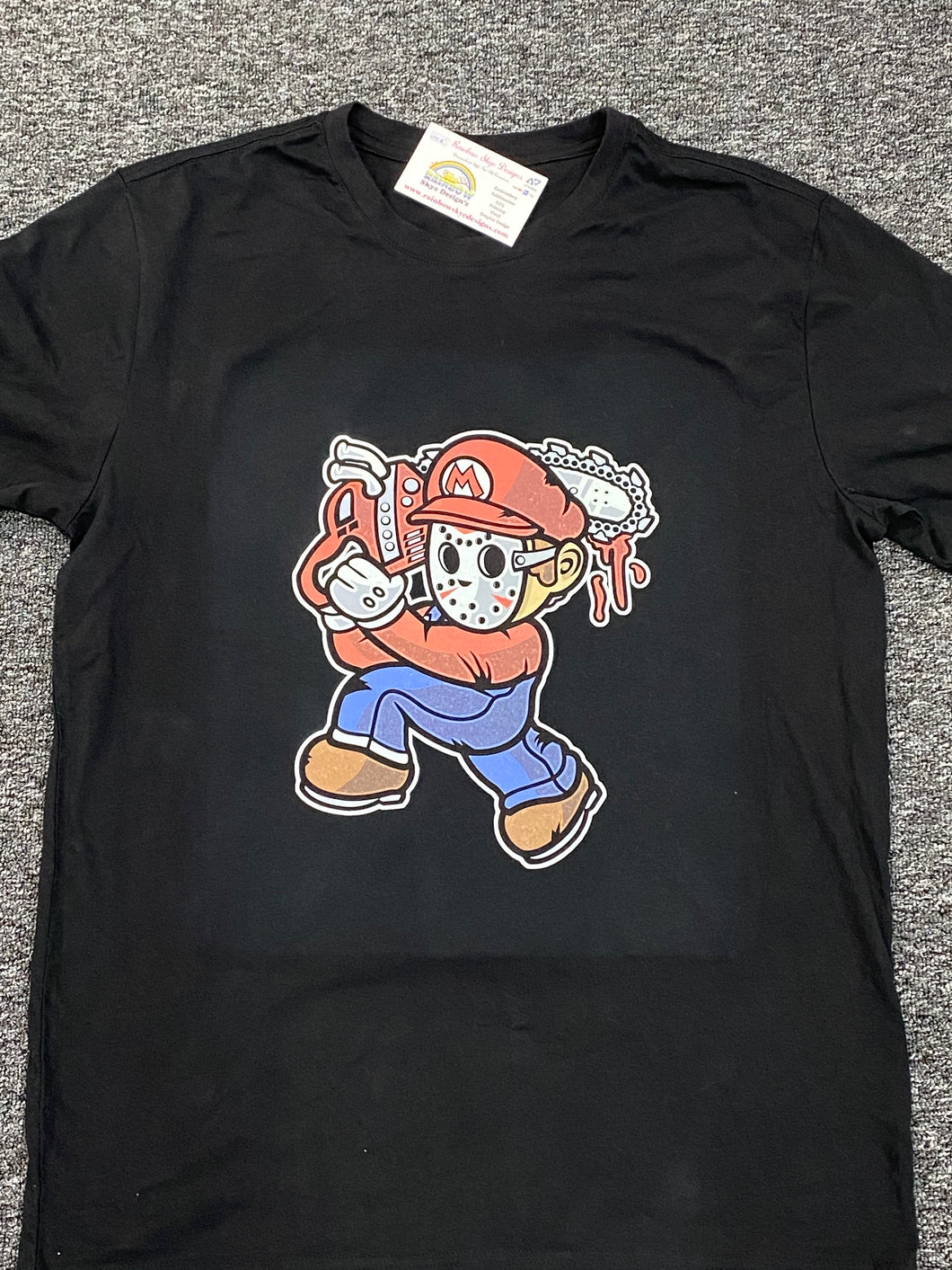Mario chainsaw mens tshirt