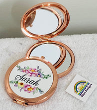 Rose gold compact mirror