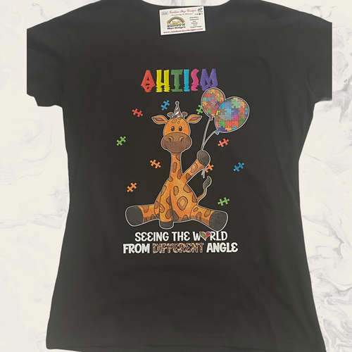 Autism giraffe tshirt