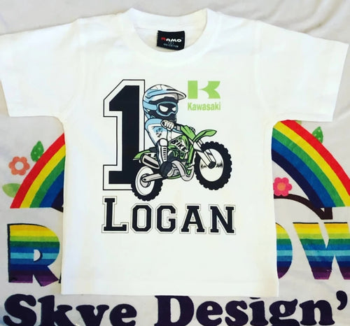 Dirt bike birthday tshirt