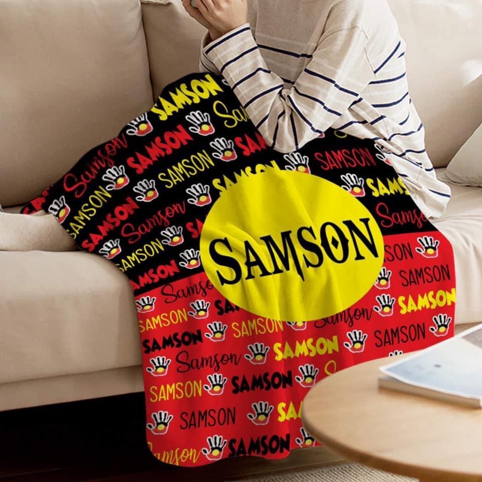 Aboriginal hand  Blanket