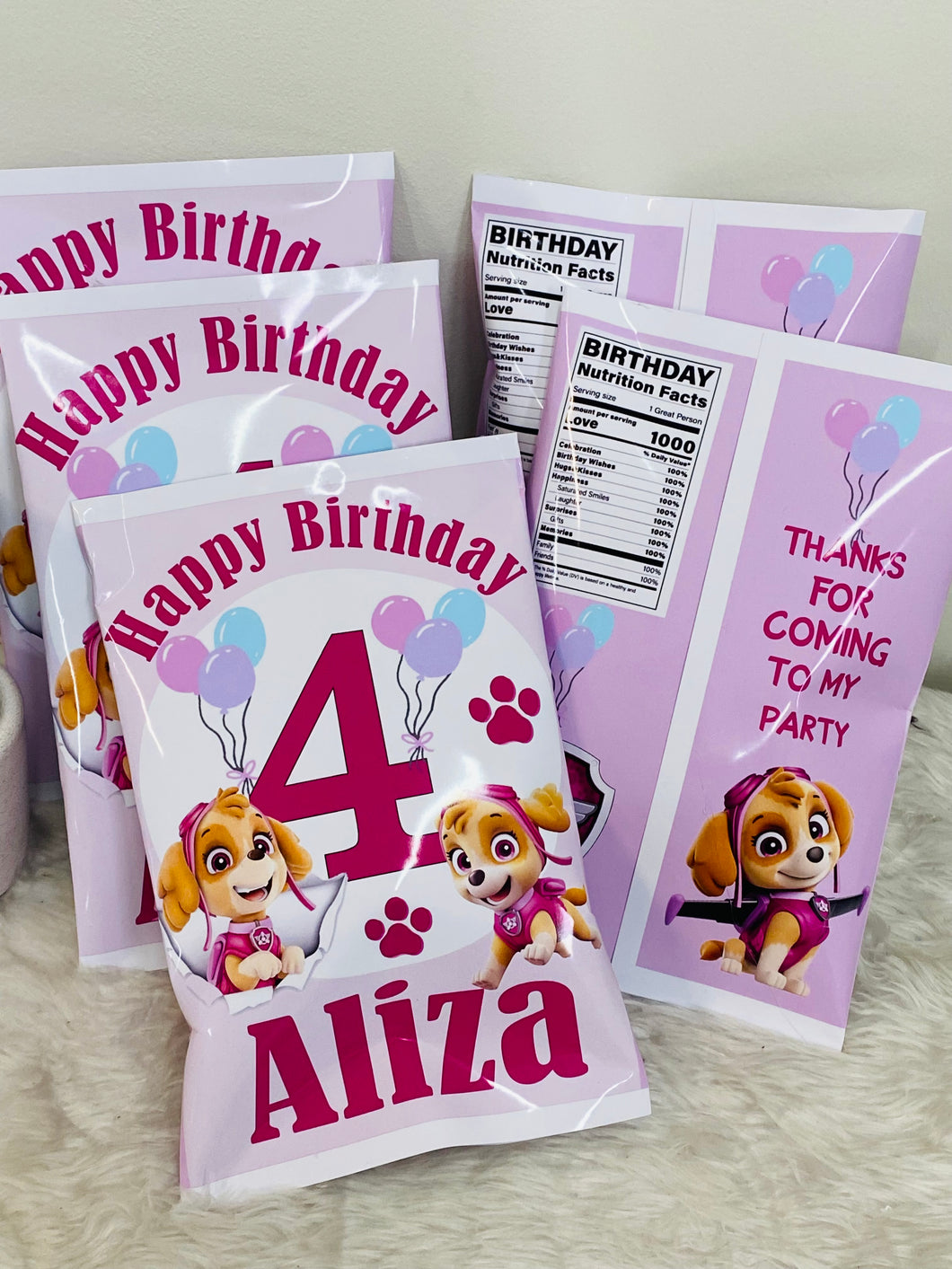 Skye paw patrol  Custom Party Pack