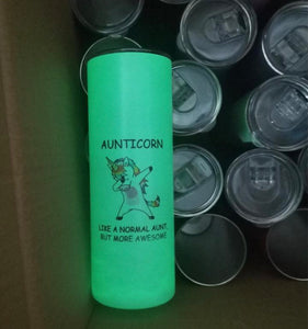 Glow in the dark 20oz tumblers