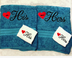 His and Her towel sets