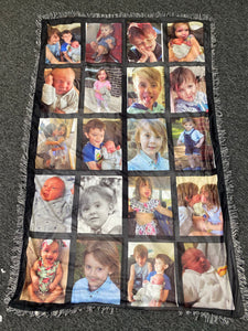Custom throw blankets