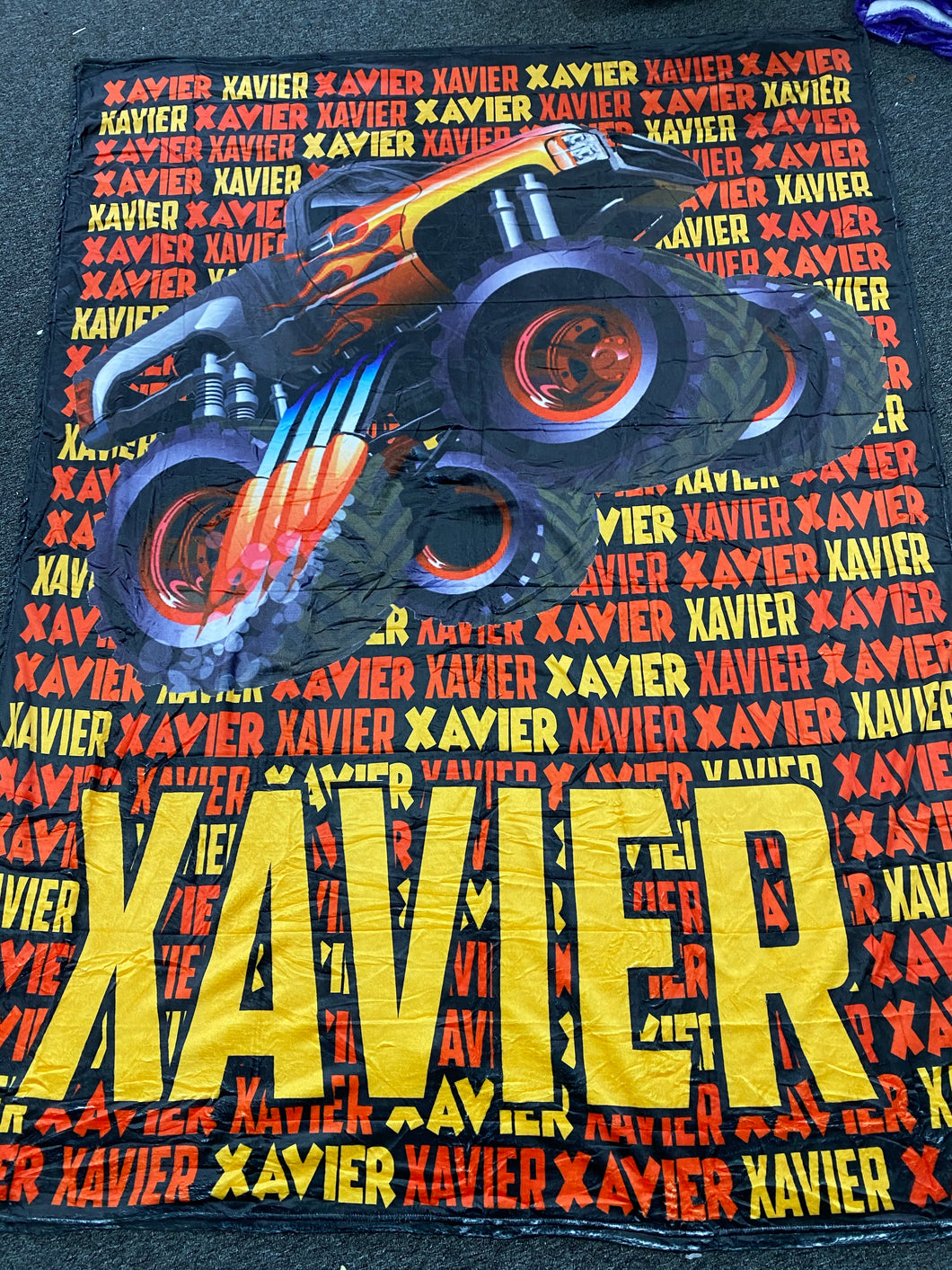 Monster truck custom Blanket