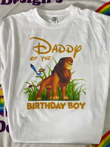 Lion king Custom Tshirt Pack Birthday/Celebration