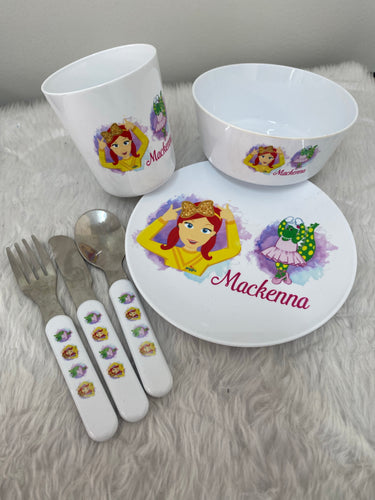 Kids Personalised Dinner Set