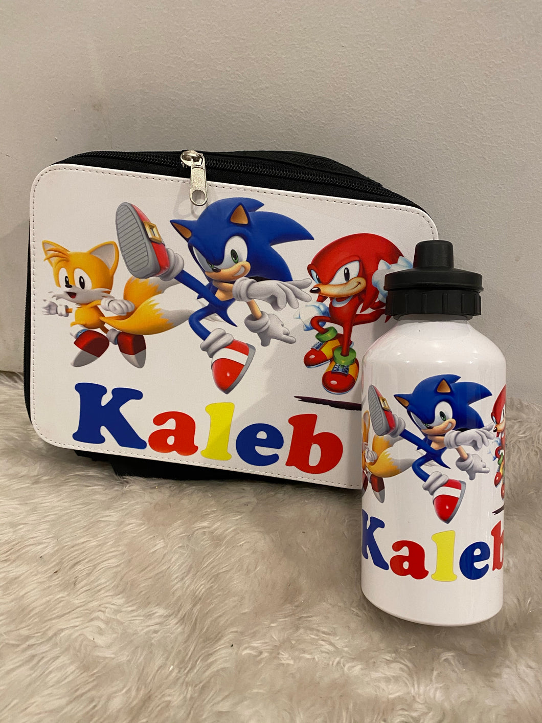 Sonic the hedgehog lunch Box and Drink Bottle