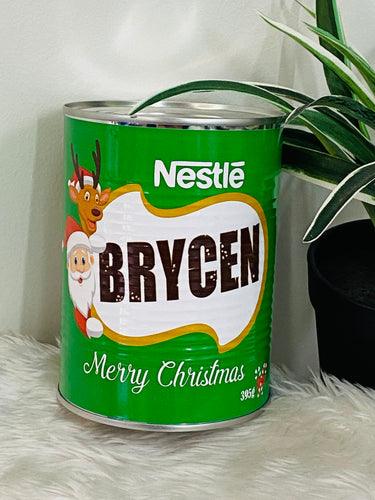 Milo personalised tins