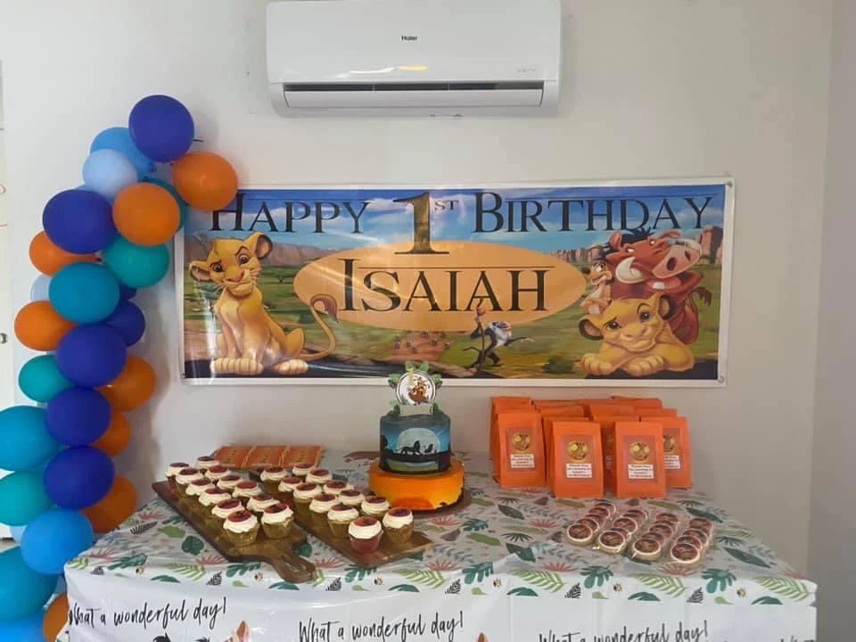 Lion king  birthday banner/backdrop