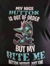 my nice button is out of order kids tshirt