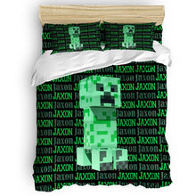 Minecraft creeper  3pc quilt cover custom sets