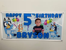 Bluey birthday banner/backdrop