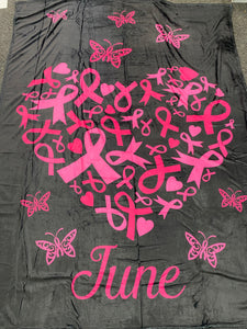 Breast cancer Custom Blanket