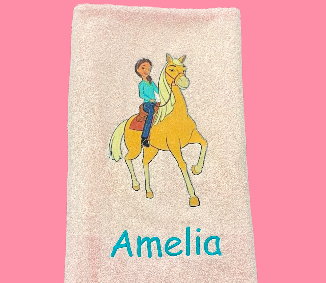 Spirit horse Personalised Towel