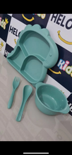 4pc dinosaur dinner set
