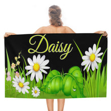 Daisy Beach towel custom