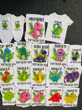 Dinosaur  Custom Tshirt Pack Birthday/Celebration