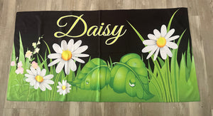 Daisy Beach towel custom