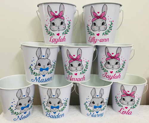 Easter buckets personalised
