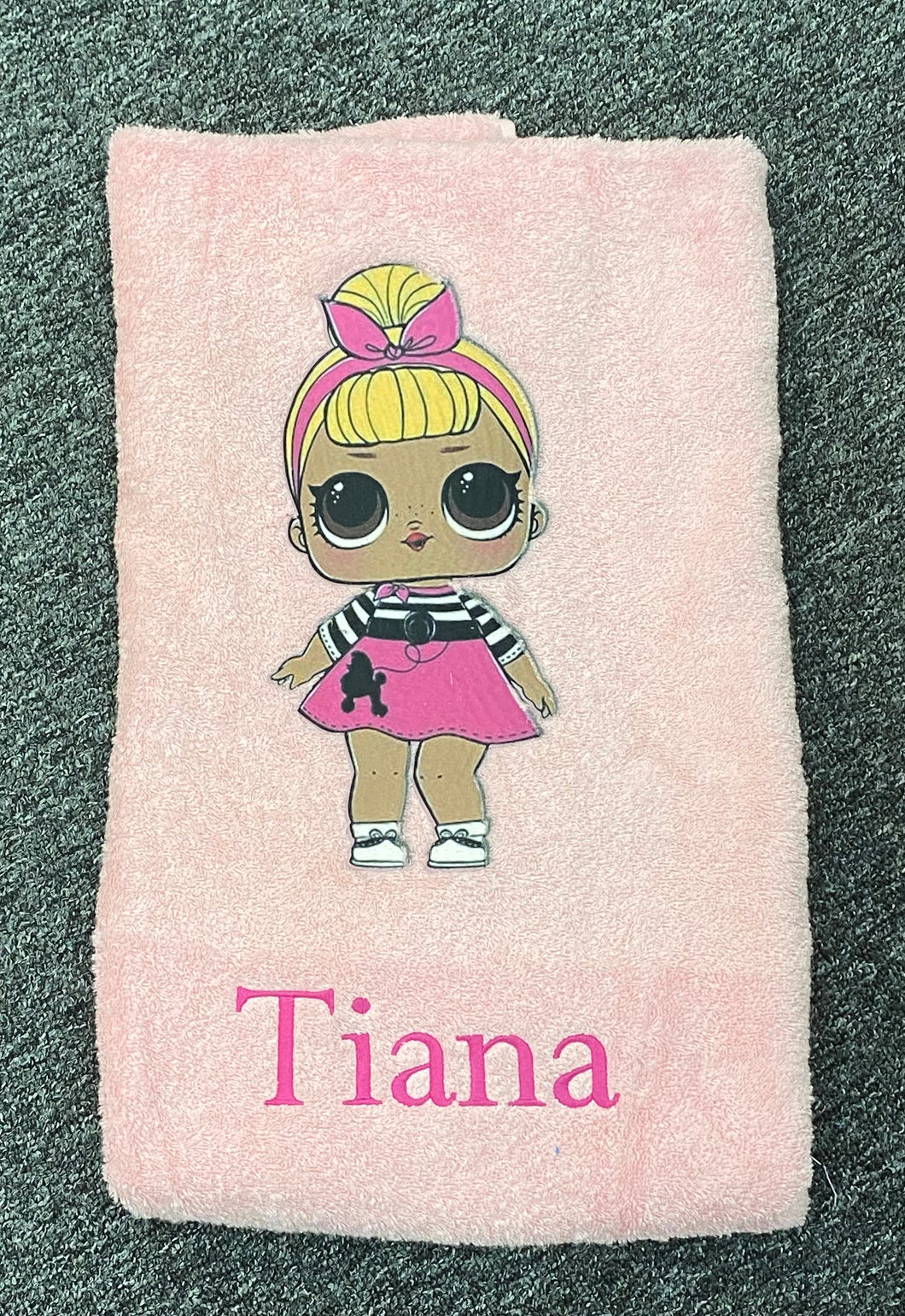 Lol doll towel set
