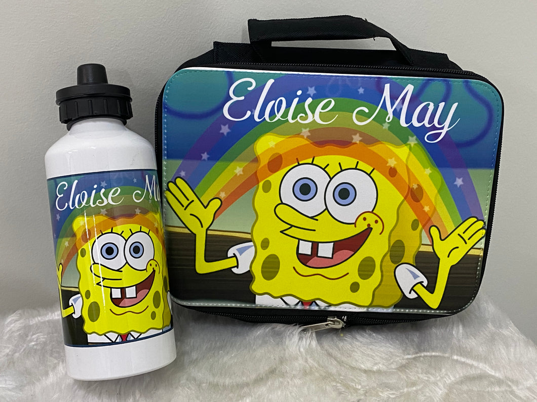 Spongebob Lunch Box and Drink Bottle