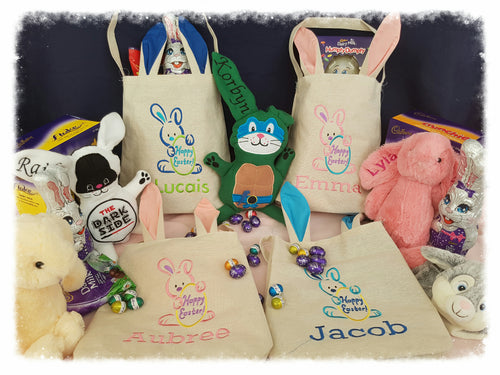 Personalised Easter Bags.