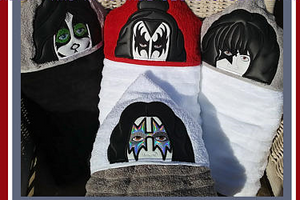 Rockband Kiss Hooded towels