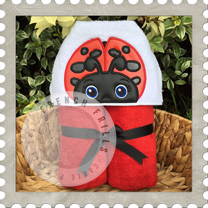 Lady Bug and bee Hooded Towel