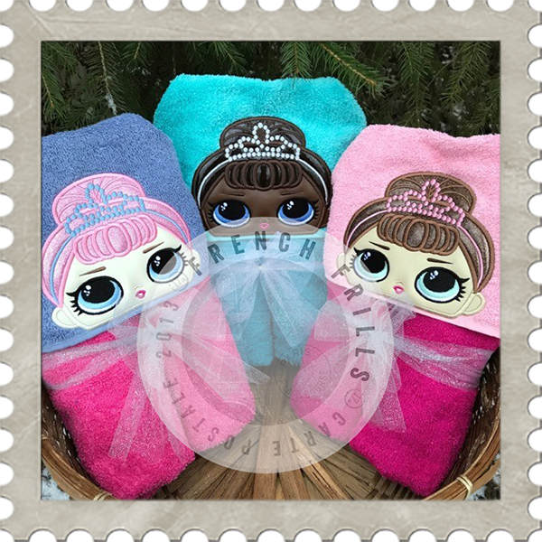 LOL Hooded Towel. Rainbow Skye Designs