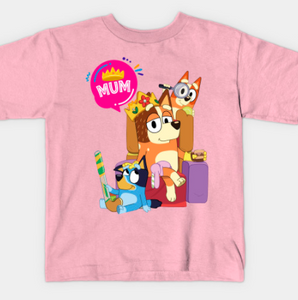 Bluey queen mum tshirt