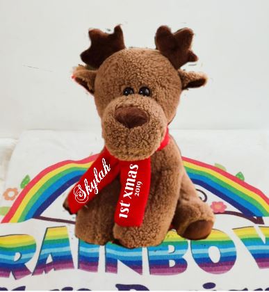 Reindeer Keepsake Xmas Teddy