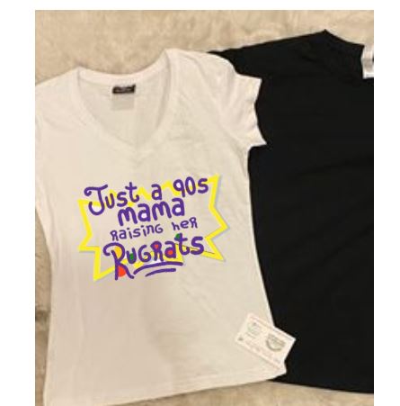 Just a 90's mama raising her rugrats tshirt