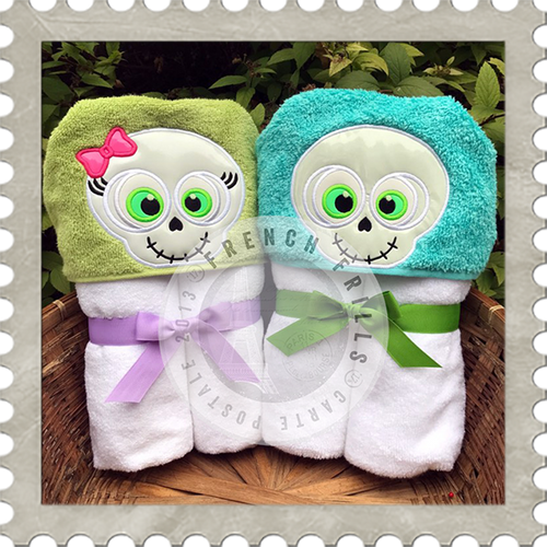 Skeleton Boy/Girl Hooded Towel