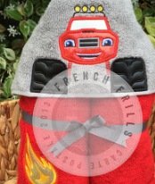 Monster Truck Hooded Towel
