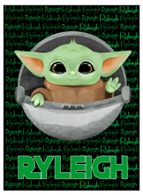 Baby Yoda Custom Blanket