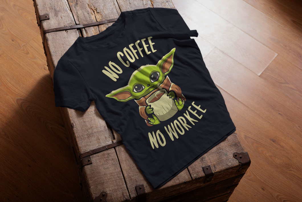 Yoda No Coffee No Workee T-shirt